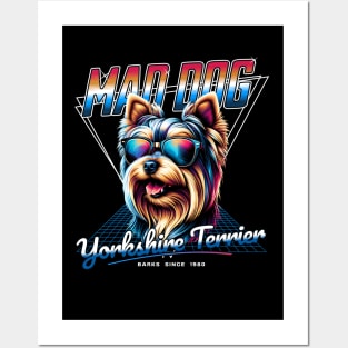 Mad Dog Yorkshire Terrier Posters and Art